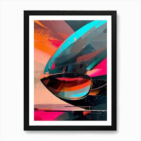 Abstract Train Art Print