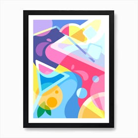 Cocktails Art Print