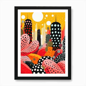 Lisbon, Illustration In The Style Of Pop Art 4 Art Print