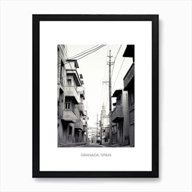 Poster Of Izmir, Turkey, Photography In Black And White 2 Art Print