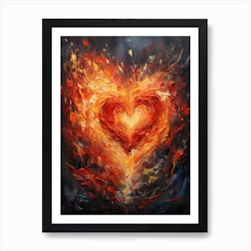 Heart Of Fire Art Print