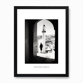 Poster Of Tangier, Morocco, Photography In Black And White 3 Art Print