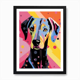 Pop Art Dobermann 2 Art Print