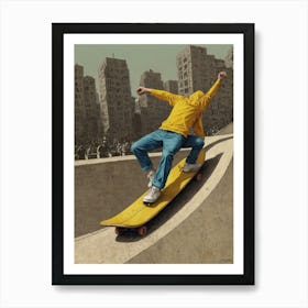 Skateboarder Art Print