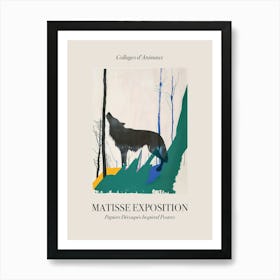 Wolf 1 Matisse Inspired Exposition Animals Poster Poster