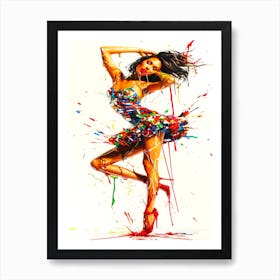 Fashion Model Types - Weird Model Pose Art Print