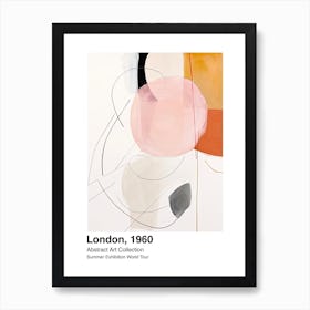 World Tour Exhibition, Abstract Art, London, 1960 2 Art Print