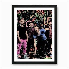 coldplay band music Art Print