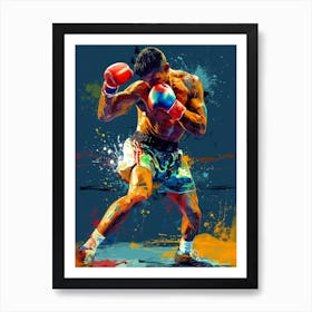Boxer In Action 1 sport Art Print