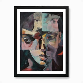 Abstract Portrait Of A Woman 1 Art Print