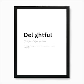 Delightful Definition Meaning 1 Poster