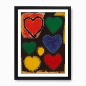 Hearts 1 Art Print