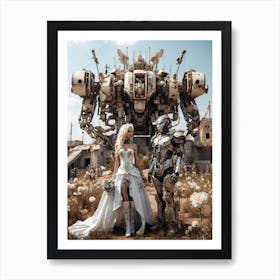 Fallout Bride And Groom Art Print