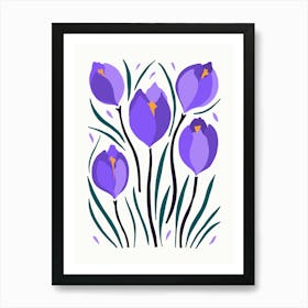 Crocus Flower Art Print