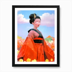 Japan Geisha Visual 31 Art Print