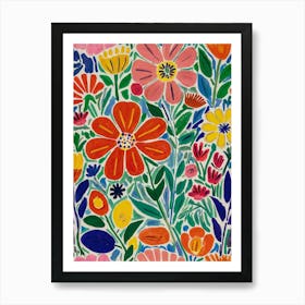 Floral Garden Style unemployment Art Print