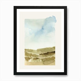 watercolor landscape Art Print