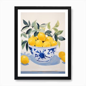 Matisse Inspired Fauvism Italian Lemon Bowl Poster Art Print