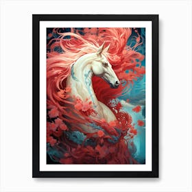 Horse With Red Hair Art Print