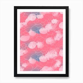 Watercolour Pink Dna 3 Art Print