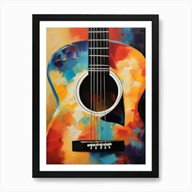 Guitar Painting 2 Art Print