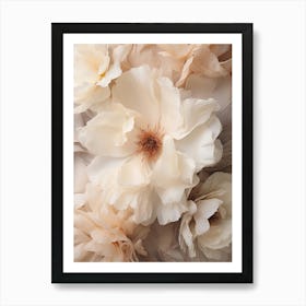 Boho Dried Flowers Peony 4 Art Print