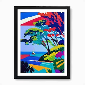 The Cook Islands Cook Islands Colourful Painting Tropical Destination Art Print