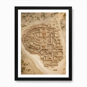 Ancient City Of Ephesus Illustration 2 Art Print