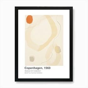 World Tour Exhibition, Abstract Art, Copenhagen, 1960 11 Art Print