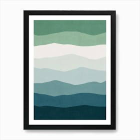 Minimal Waves 142 Art Print