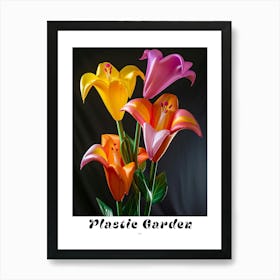 Bright Inflatable Flowers Poster Lily 1 Art Print