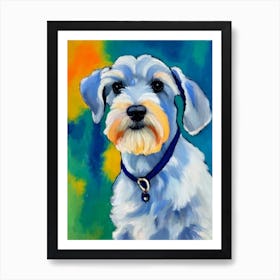 Miniature Schnauzer Fauvist Style Dog Art Print