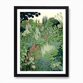 Monet S Garden 1, Usa Vintage Botanical Art Print