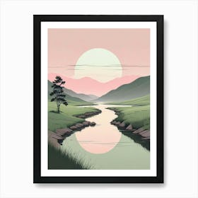 Serene Landscape Art Print (6) Art Print