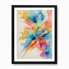 Abstract Watercolor Painting 18 Art Print