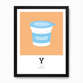 The Food Alphabet – Y Art Print