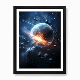 Space Explosion 1 Art Print