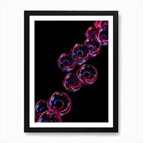 Glow In The Dark Bubbles 1 Art Print