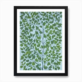 Black Locust 2 tree Vintage Botanical Art Print