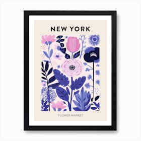 Flower Market Poster New York United States Art Print