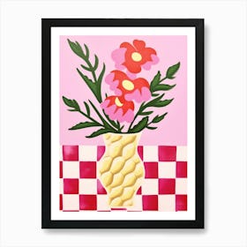 Snapdragon Flower Vase 3 Art Print