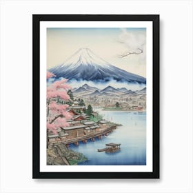 Amanohashidate In Kyoto, Ukiyo E Drawing 5 Art Print