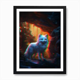 Fox In The Cave Art Print