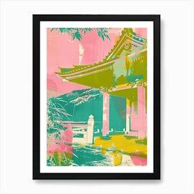 Yufuin Duotone Silkscreen 2 Art Print