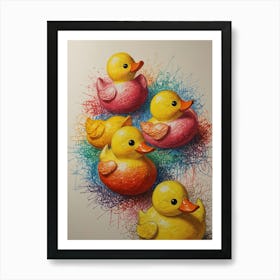 Rubber Ducks 3 Art Print