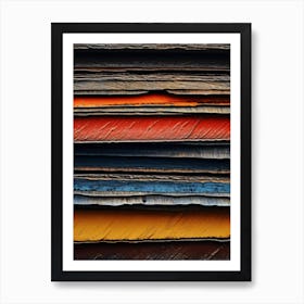 Stacked Wood Art Print