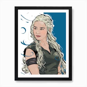 Daenerys Game Of Thrones Art Print