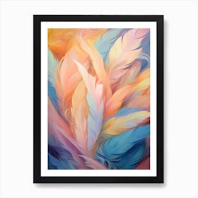 Pastel Feathers 2 Art Print