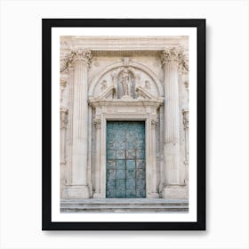 Door Of Church In Lecce Italy Art Print