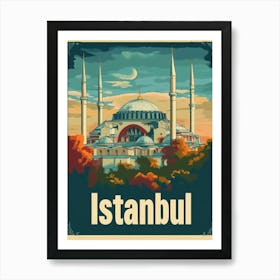 Aihrgdesign A Vintage Travel Poster Of Istanbul Featuring The 27fd0240 6ba9 499c B002 E387d04d0166 3 Póster